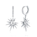 Moissanite Star Drop Earrings - product shot