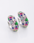 Natural Multi-Color Tourmaline Drop Earrings - product shot
