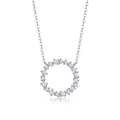 Circle Moissanite Pendant Necklace - product shot