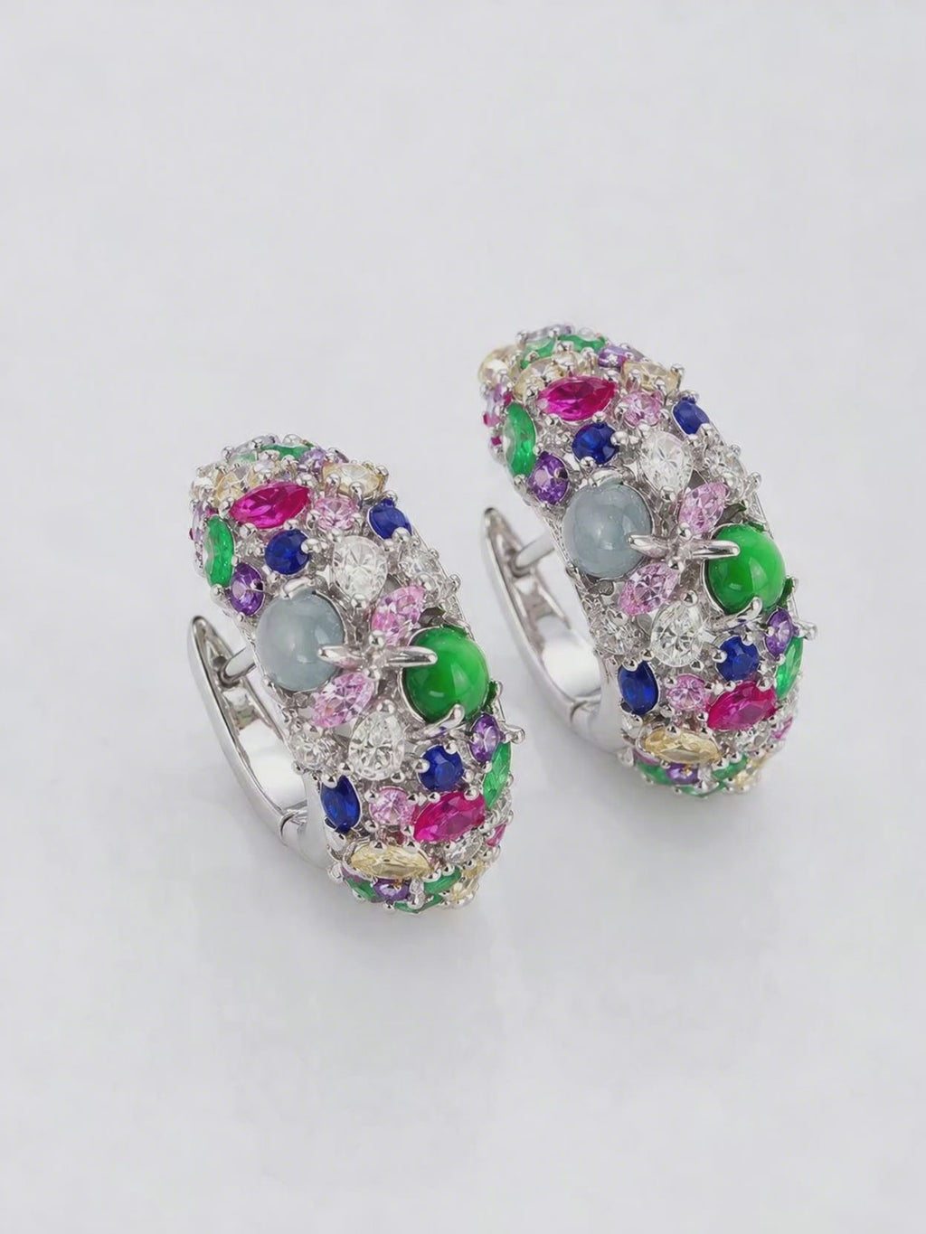 Natural Multi-Color Tourmaline Drop Earrings - video showcase